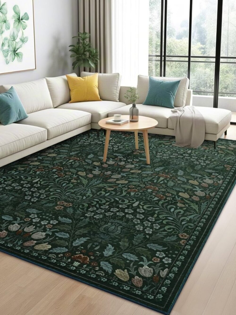 4x6 Rug for Bedroom,Washable Rugs for Living Room, Dining Room, Indoor Floor